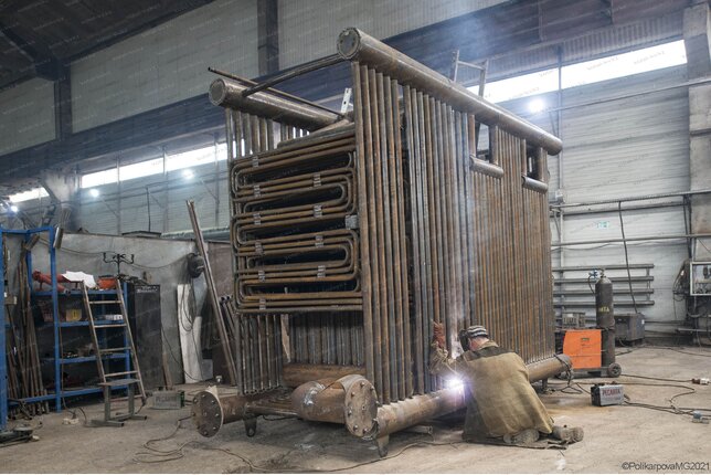 Изготовление котла 1.63 МВт с топкой ЗП РПК