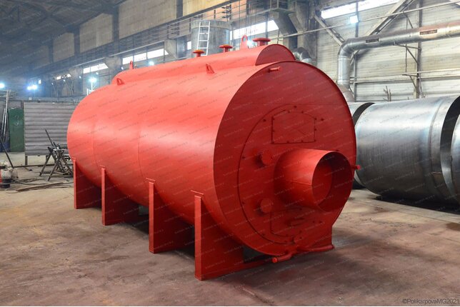 Паровой котел 300 кг пара в час 115 С на сырых дровах промышленный