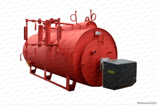 Паровой мазутный котел 300 кг в час с температурой 130 С